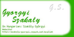 gyorgyi szakaly business card